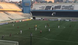 CRB fica à frente do placar duas vezes, mas cede empate ao Oeste em jogo de seis gols
