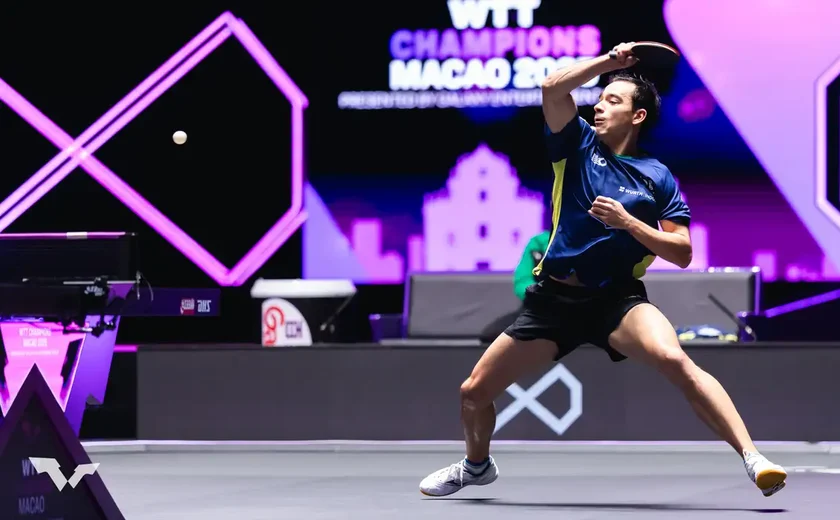 Brasileiro Hugo Calderano é vice-campeão do WTT Champions Macau