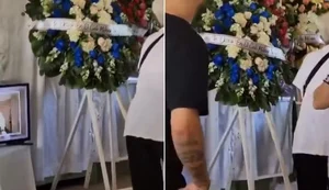 Vídeo: coroa de flores 'se mexe sozinha' em velório e assusta parentes e amigos de morta