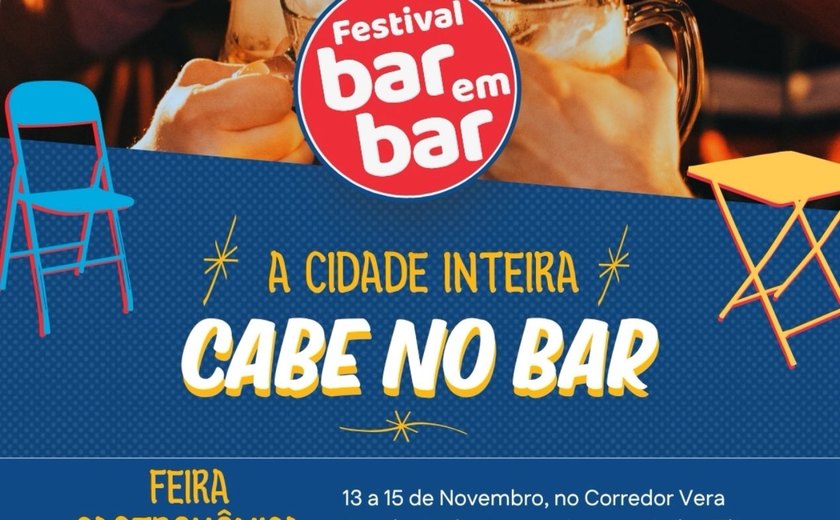 Festival Bar em Bar 2025 tem início com o tema “Cidade inteira cabe no bar”