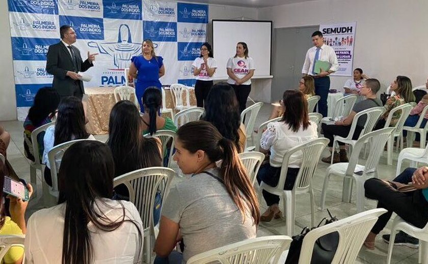 Atendimento à mulher vítima é tema de capacitação realizada em Palmeira dos Índios