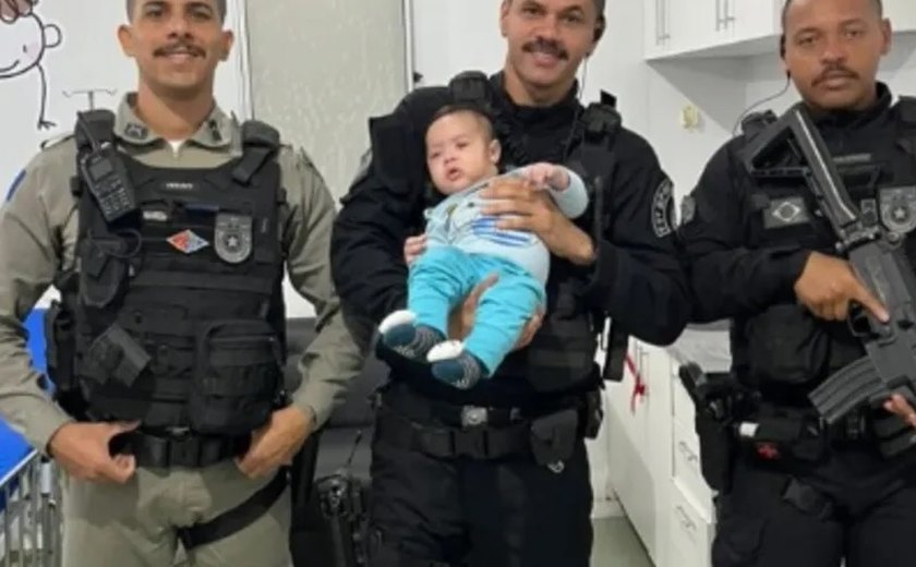 Militares salvam bebê de dois meses durante engasgo em Penedo