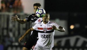 São Paulo joga mal, perde do Vasco no Rio de Janeiro e segue fora do G4