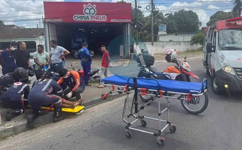 Ciclista é atropelado por caminhão em frente ao DER em Arapiraca