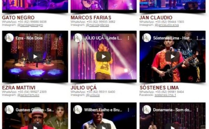 Palco Aberto irá levar músicas de 23 artistas alagoanos para Feira Internacional