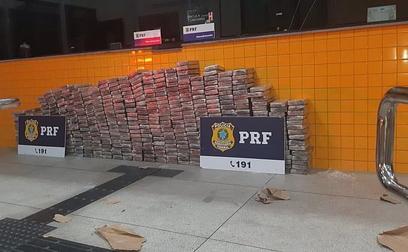 PRF apreende cerca de 700 kg de cocaína no interior de AL
