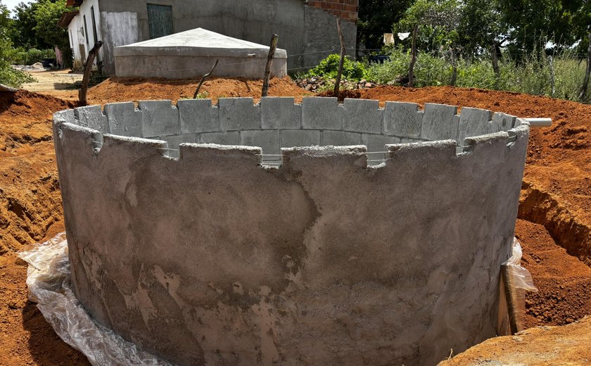 Governo de Alagoas inicia construção de cisternas em Palmeira dos Índios