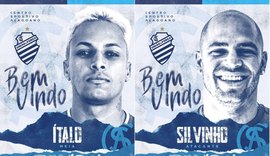 CSA anuncia o meia Ítalo e o atacante Silvinho como novos reforços