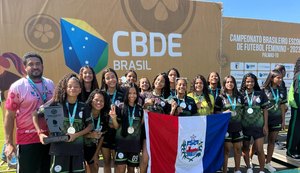 Alagoas conquista o vice-campeonato na Série Cobre do Campeonato Brasileiro Escolar de Futebol Feminino