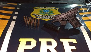 PRF prende homem por porte ilegal de arma em São Miguel dos Campos