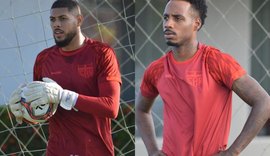 Com reforços do goleiro Ewerton e lateral esquerdo Guilherme Romão, CRB treina no CT