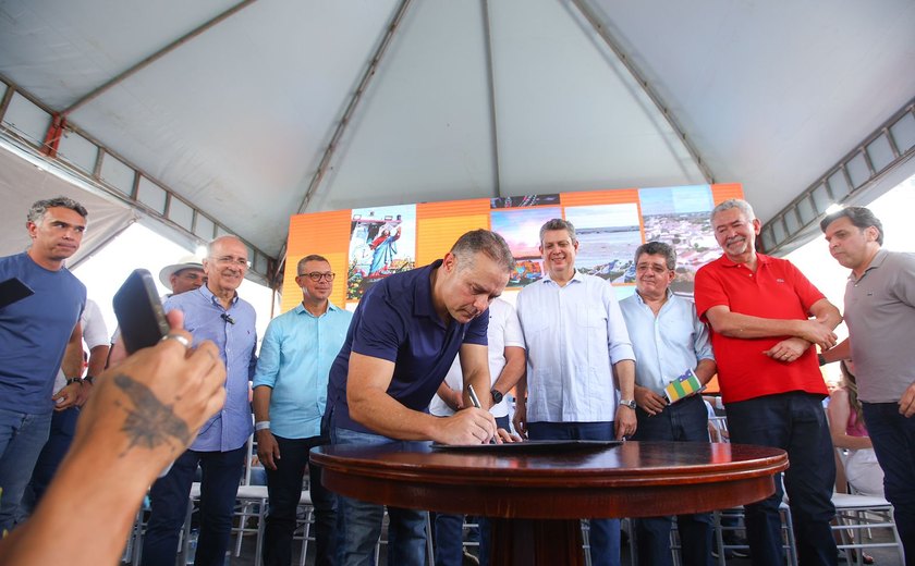 Renan Filho autoriza obra histórica que vai beneficiar 80 mil pessoas entre Alagoas e Sergipe