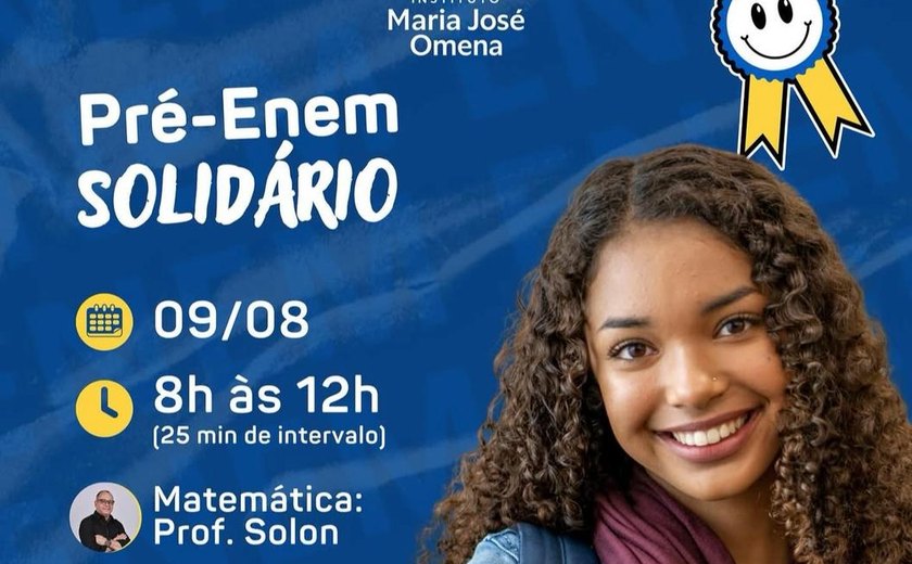Instituto Maria José Omena realiza Aulão Pré-Enem gratuito em Maceió