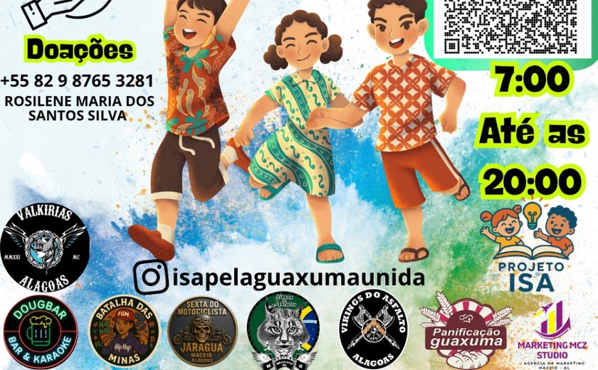 Associação promove Dia das Crianças na Guaxuma