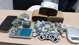 BPTran apreende arma e BPGd prende jovem com drogas em Maceió