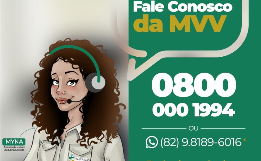 Mineração Vale Verde conta agora com assistente virtual e número 0800