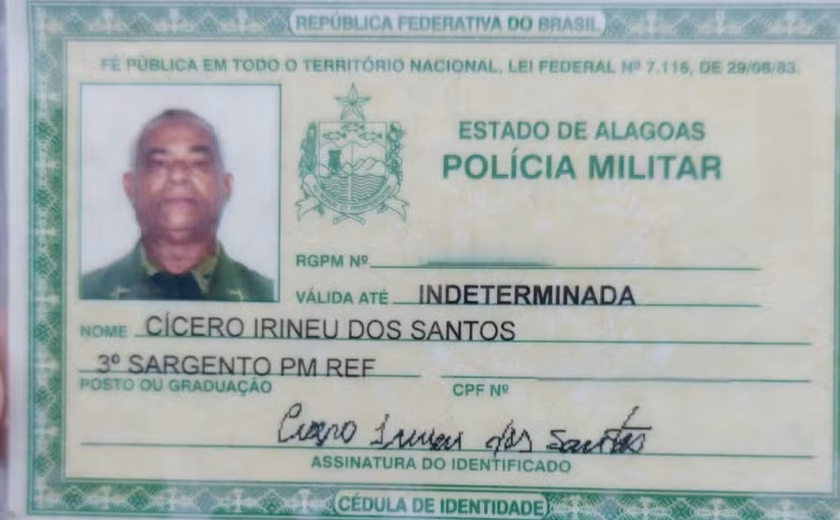 Sargento reformado é assassinado a tiros durante tentativa de assalto em Maceió