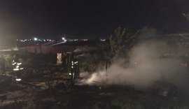 Incêndio em assentamento atinge barracos de lona em União dos Palmares