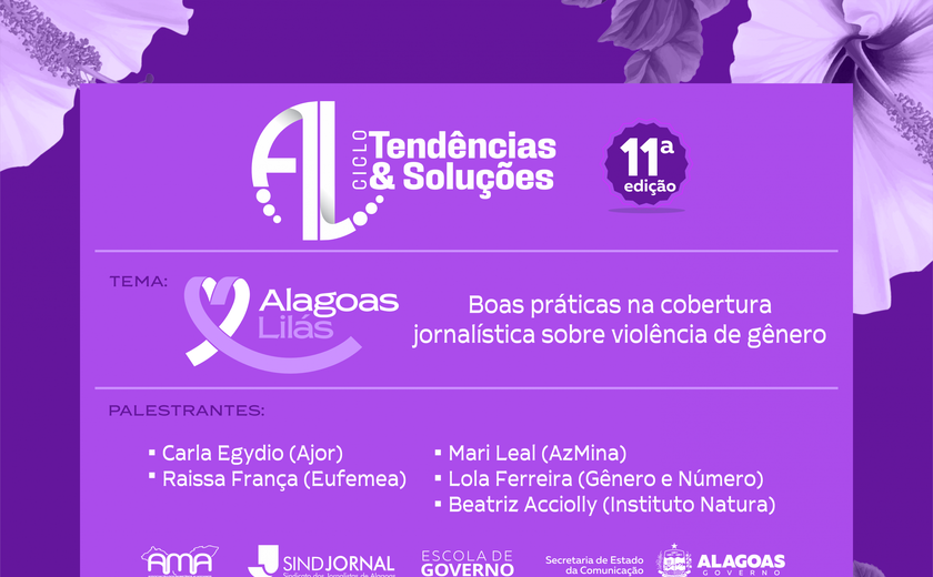 Boas práticas na cobertura jornalística sobre violência de gênero é o tema da 11ª edição do Tendências & Soluções