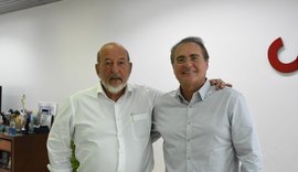 Lyra recebe senador Renan Calheiros para falar do coronavírus e seus prejuízos à economia