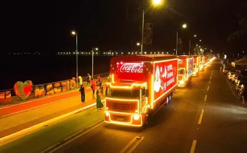 Caravana de Natal da Coca-Cola chega a Maceió no dia 16 de dezembro