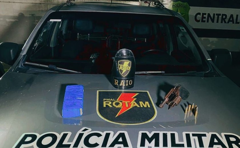 PM-AL retira armas e drogas das ruas em ações na Região Metropolitana