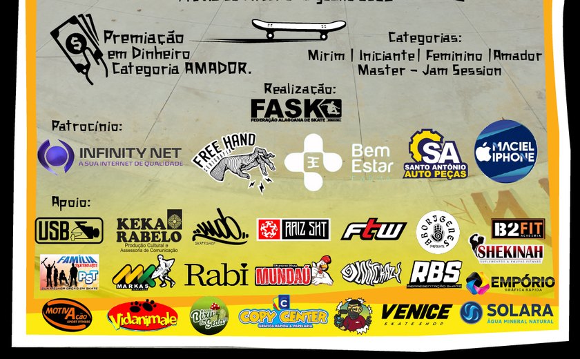 FASK realiza prévia do Circuito do Alagoano de Skate