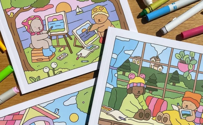 Câmeras de segurança flagram mulher furtando um livro de colorir 'Bobbie Goods'