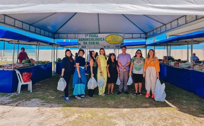 OAB Alagoas promove feira agroecológica, em Jacarecica, na sexta-feira (10)