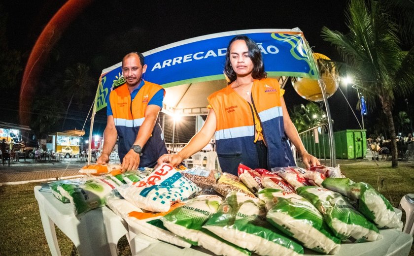 Alimentos arrecadados no São João serão destinados ao Mesa Brasil