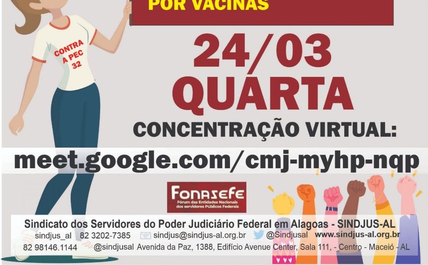 Servidores do Judiciário Federal participam da paralisação nacional de 24h