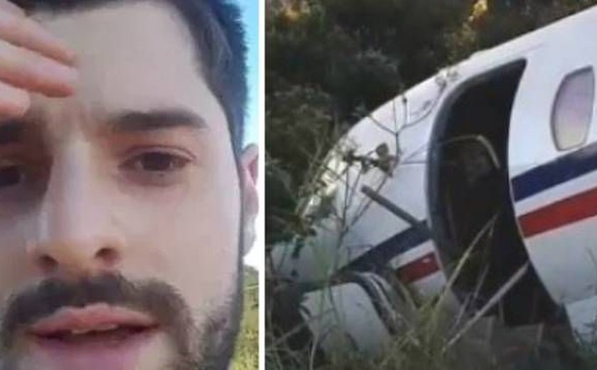 Alok mostra vídeo de avião que saiu da pista: 'Foi um milagre'