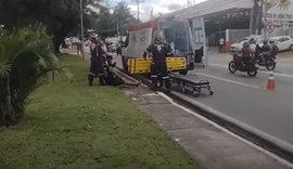 Acidente deixa motociclista ferido na Avenida Fernandes Lima
