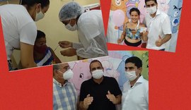 Criançada de Pão de Açúcar prestigia Dia D da Vacina contra a Covid-19 em clima festivo