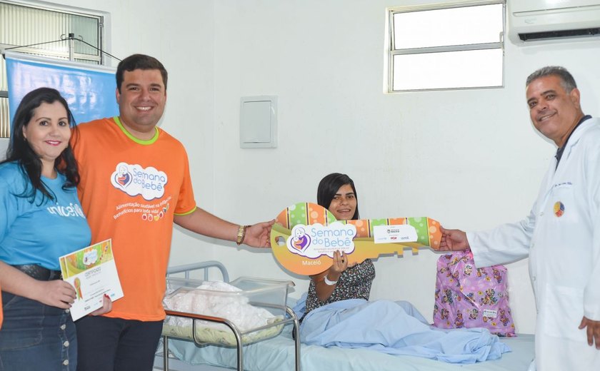Posse de 'bebê prefeita' e ações abrem Semana do Bebê em Maceió