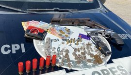 Em menos de 24 horas, Polícia Militar apreende cinco armas de fogo em União dos Palmares