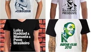 TSE diz que eleitor pode usar camiseta de partido e candidato