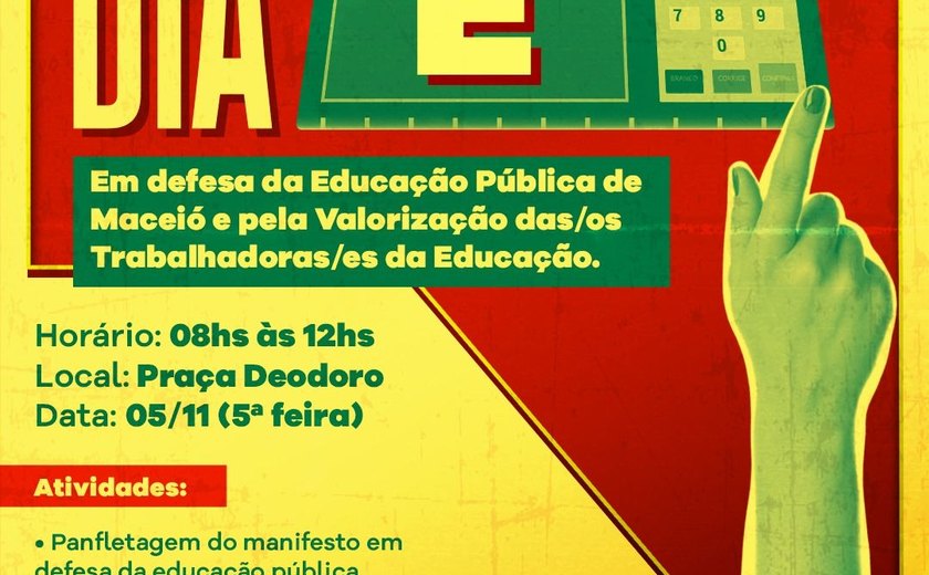 Sinteal realiza manifesto e entrega carta compromisso a candidatos a prefeito de Maceió