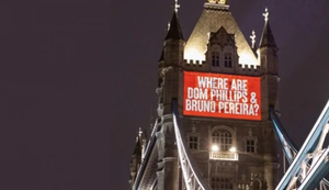 Torre de Londres se ilumina por desaparecidos no AM: “Onde estão?”
