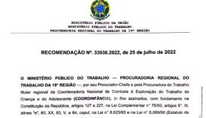 Órgãos discutirão com o TRE/AL medidas de combate ao trabalho de menores de 18 anos nas eleições 2022
