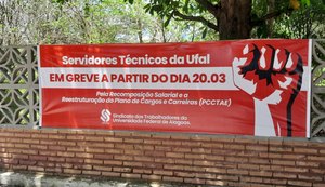 Técnicos da Ufal paralisam atividades por tempo indeterminado