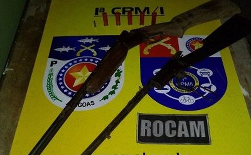 PM prende indivíduo com duas armas de fogo em São Miguel dos Campos