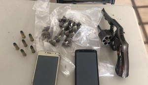 Operação apreende adolescente, prende homem e apreende arma, droga e munições no Sertão