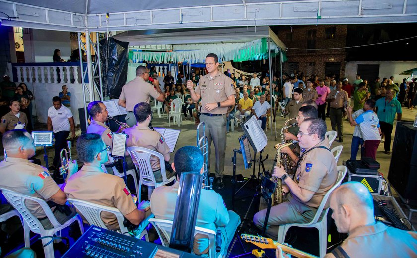 Banda da PM leva Caravana Musical para a cidade de Roteiro