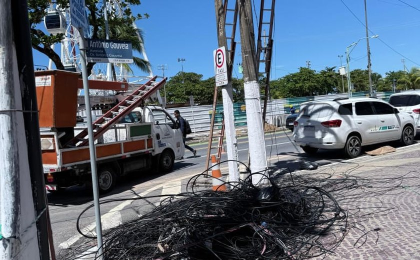 Associação já retirou 10 toneladas de cabos em Maceió