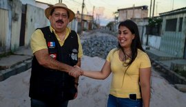 Gilberto Gonçalves acompanha obras de pavimentção e drenagem no Mário Mafra