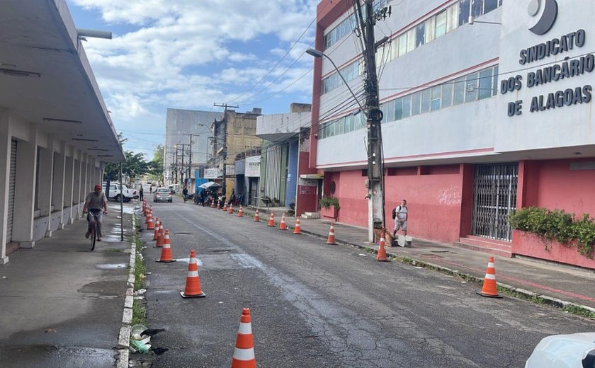 Trânsito sofre alterações nesta quinta-feira (13) no Centro de Maceió