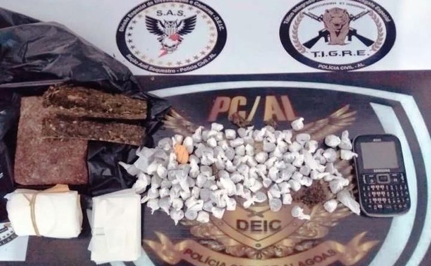 Suspeito de tráfico de drogas e assassinatos é preso em flagrante no Benedito Bentes
