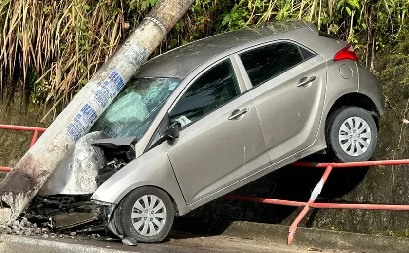 Maceió lidera ranking de colisões de veículos em postes de rede elétrica