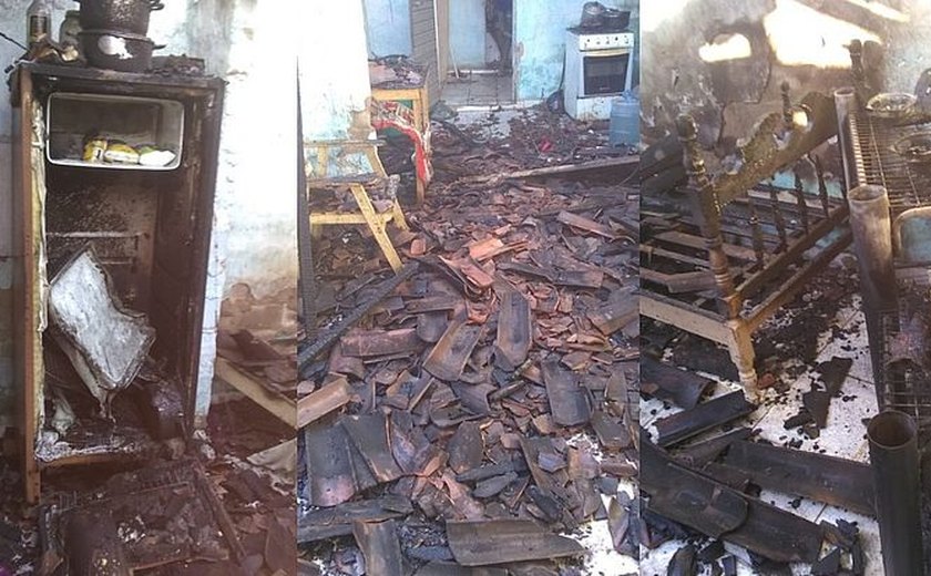 Menina de 6 anos coloca fogo em residência no interior de Alagoas